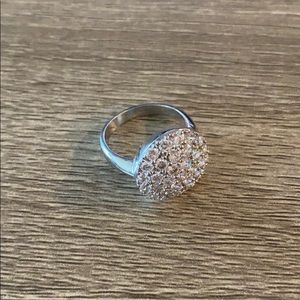 Silver and Diamond Ring